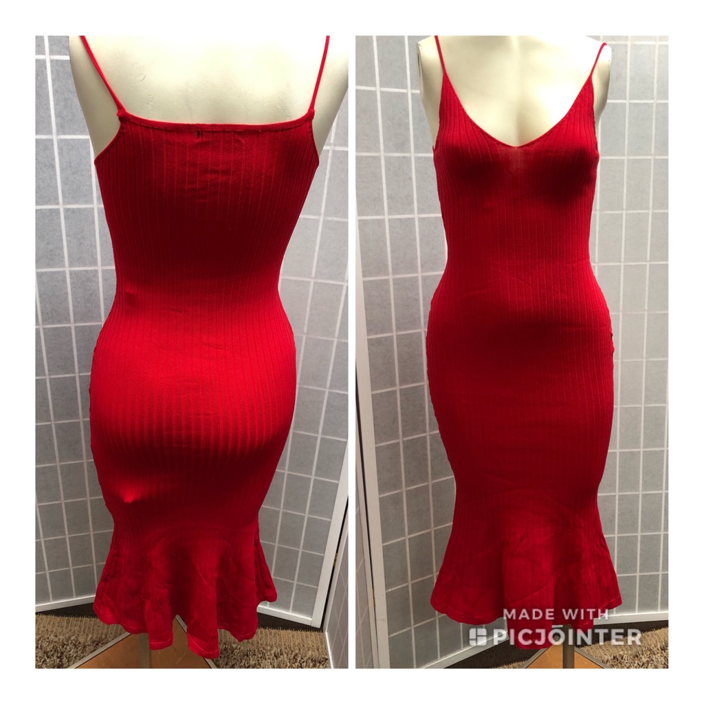 Fashion Nova Woman Red Dress One Size S,M Sexy